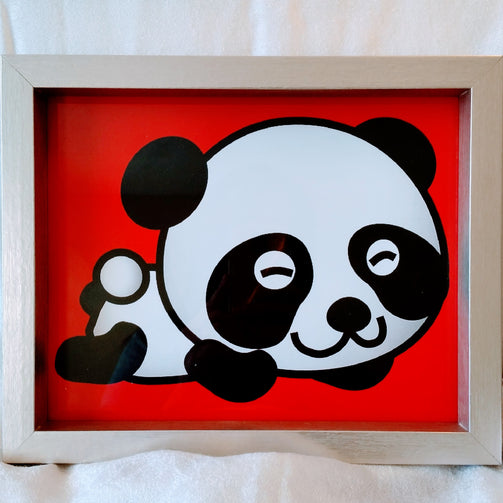 High Contrast Baby Art| Nursery Wall Art| Infant Visual Stimulation| Panda2 - Baby See See 