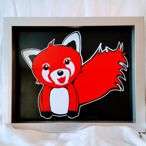 High Contrast Baby Art| Nursery Wall Art| Infant Visual Stimulation| Fox - Baby See See 