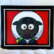 High Contrast Baby Art| Nursery Wall Art| Infant Visual Stimulation| Sheep - Baby See See 