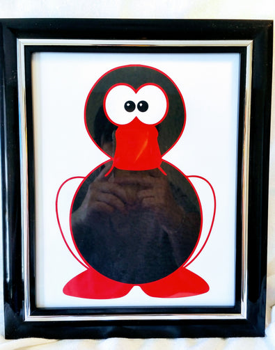 High Contrast Baby Art| Nursery Wall Art | Infant Visual Stimulation| Duck - Baby See See 