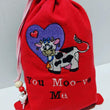 Handmade Embroidered Bag | Personalized Gift Bag | Valentine's Day Gift Idea | Moo-ve Cow - Baby See See 