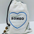 Handmade Embroidered Bag | Personalized Gift Bag | Valentine's Day | Romeo - Baby See See 