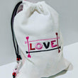 Handmade Embroidered Bag | Personalized Gift Bag | Valentine's day | Love - Baby See See 