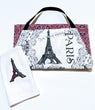 Handmade Embroidered Apron| Work Aprons with Pockets| Paris Theme - Eiffel Tower - Baby See See 