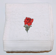 Rose Embroidered Cotton Bath Towel - 27"X 50"